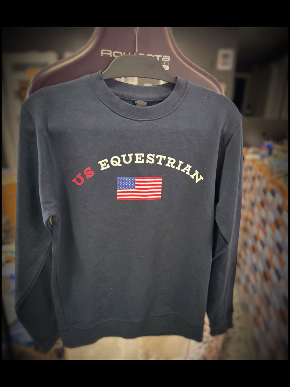 Women’s Roots Navy Crewneck Sweatshirt with Tag